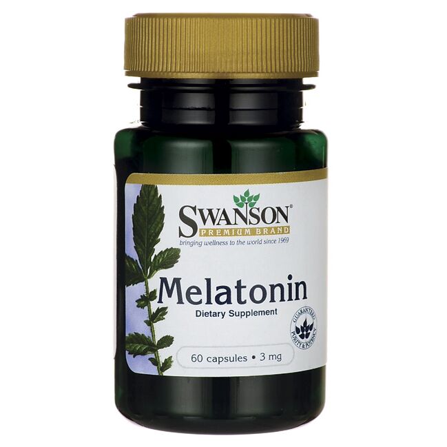 Swanson – Melatonin, 3mg – 60 caps - Image 3