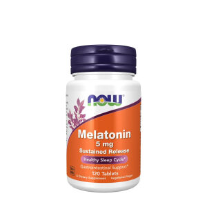 NOW Melatonin 5 mg Sustained Release (120 Tablets) - Nuvalia