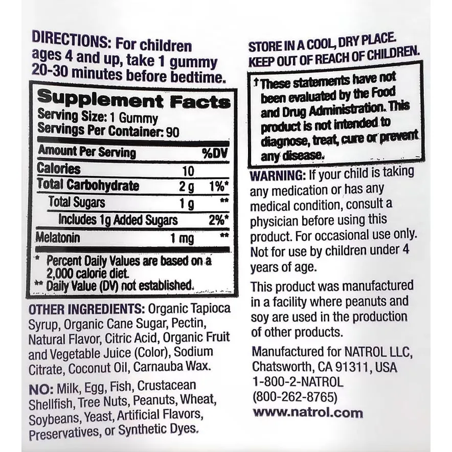 Natrol Kids Melatonin Berry Gummies (90 Gummies, Berry) - Image 5