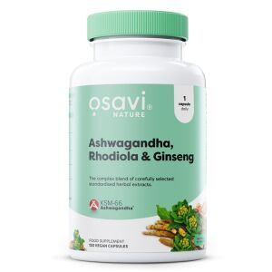 Ashwagandha + Rhodiola & Ginseng - 120 vegan caps - Viking Supplements
