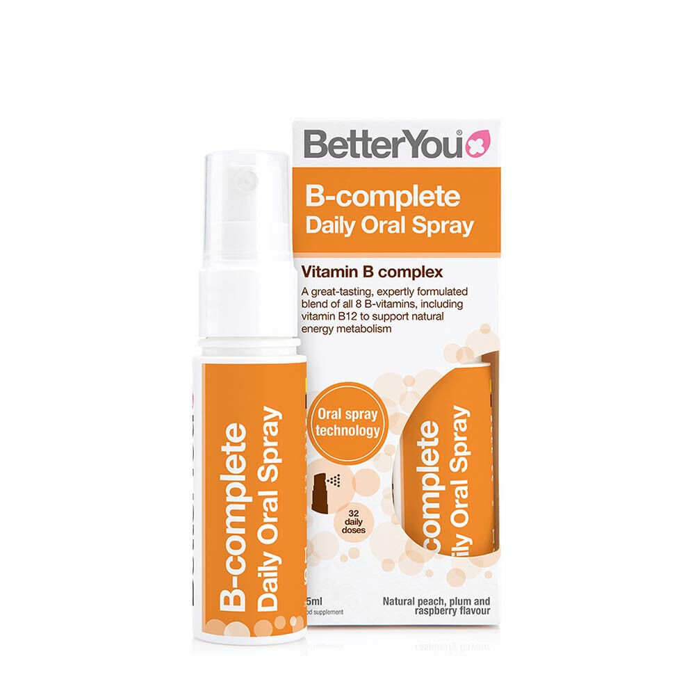 B-complete Daily Oral Spray, Natural Peach, Plum & Raspberry 25 ml