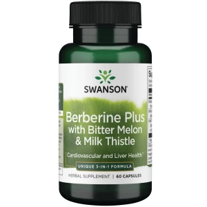 Berberina Plus com Melão Amargo e Cardo-marinho - 60 cápsulas - Viking Supplements
