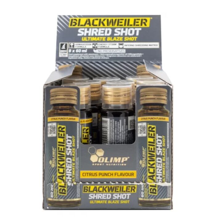 Blackweiler Shred Shot, Citrus Punch (EAN 5901330096877) 9 x 60 ml.