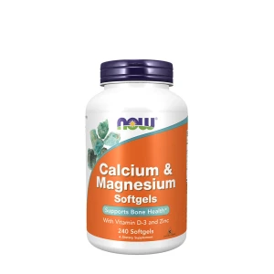 Cálcio e magnésio com vitamina D e zinco - 240 cápsulas moles - Viking Supplements