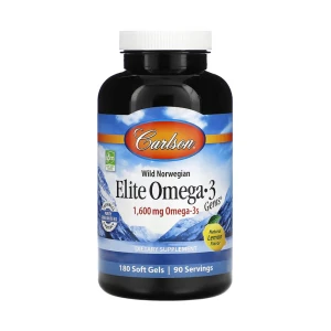 Carlson Labs Elite Omega-3 Gems 1600 mg, 180 cápsulas moles - Viking Supplements