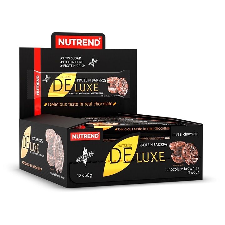 Nutrend Deluxe Proteinbar, Chokoladebrownies 12 x 60 g