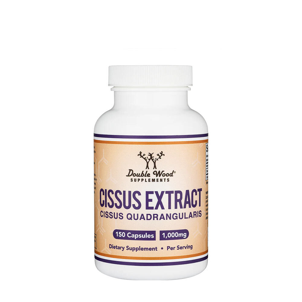 Suplementos Double Wood com extrato de Cissus quadrangularis (150 cápsulas) - Viking Supplements