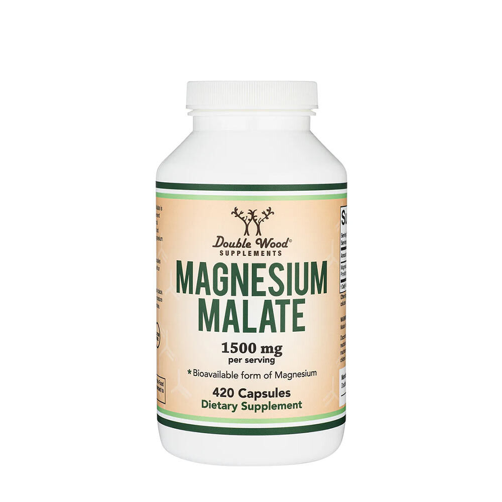 Double Wood - Suplementos de Malato de Magnésio (420 cápsulas) - Viking Supplements