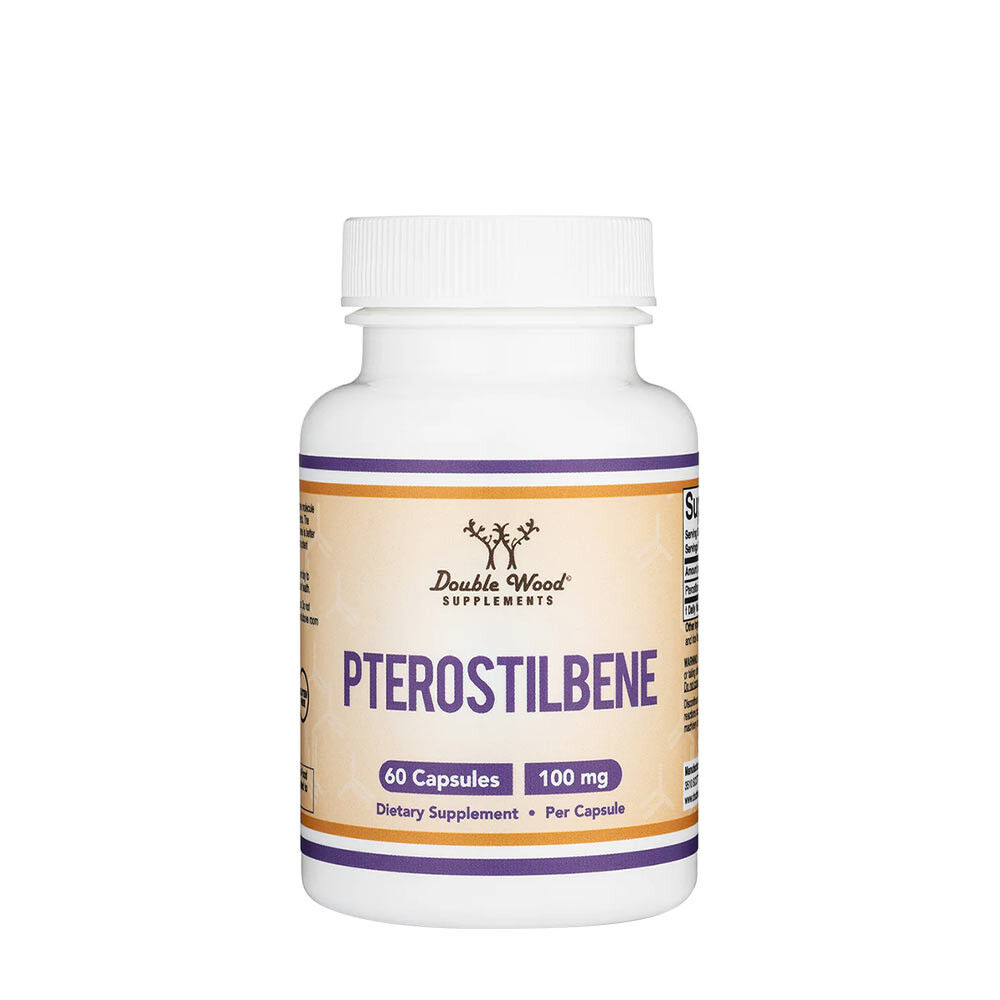 Suplementos Double Wood com pterostilbeno (60 cápsulas) - Viking Supplements
