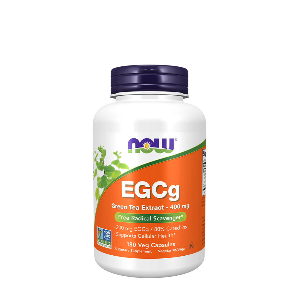 NOW Foods - EGCg Green Tea Extract, 400mg - 180 vcaps