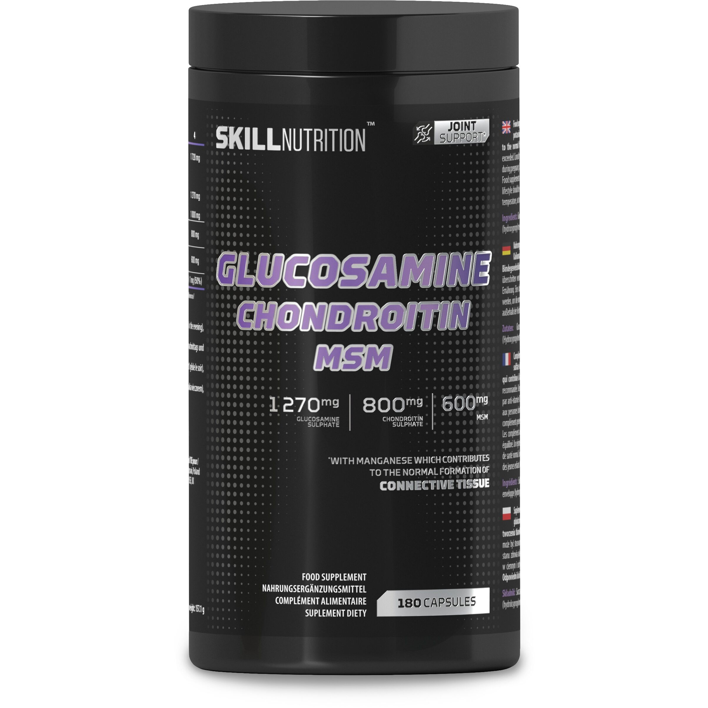 Glucosamina, Condroitina e MSM - 180 cápsulas - Viking Supplements