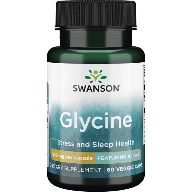 Swanson - Glycine, 500mg - 60 vcaps