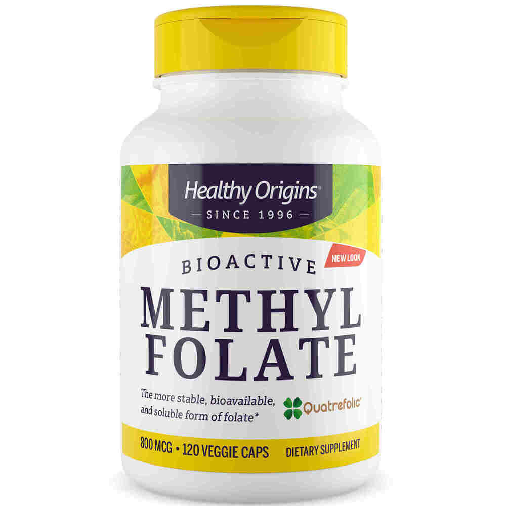 Healthy Origins Metilfolato 800 mcg 120 cápsulas - Viking Supplements