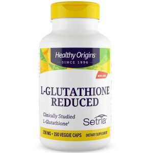 Healthy Origins Setria – L-glutationa reduzida, 250 mg, 150 cápsulas – Viking Supplements