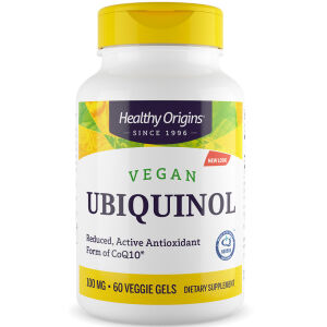 Healthy Origins Vegan Ubiquinol 100mg 60 Veg. gels - Viking Supplements
