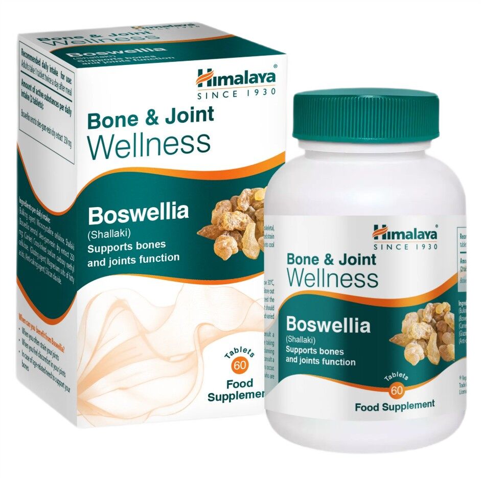 Himalaya - Bem-estar dos ossos e articulações Boswellia (Shallaki) - 60 comprimidos - Viking Supplements