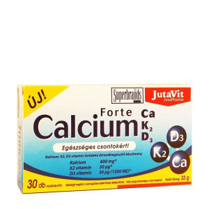 JutaVit Calcium Forte + Ca/K2/D3 (30 comprimidos) - Viking Supplements