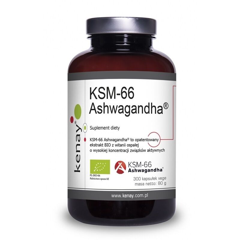 KENAY Økologisk Ashwagandha KSM-66 (300 kapsler)