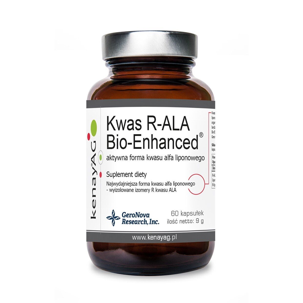 KENAY Ácido R-Lipoico (R-ALA) Bio-Enhanced (60 cápsulas) - Viking Supplements