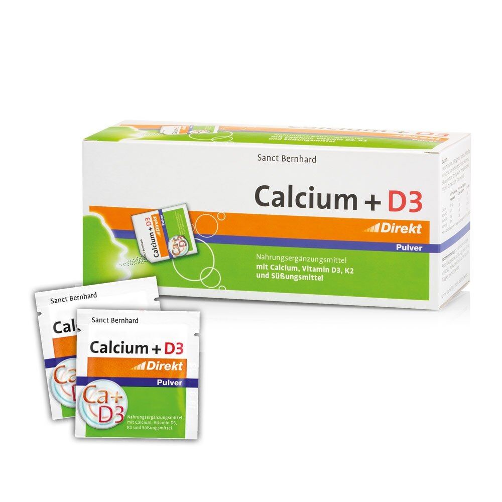 KRAUTERHAUS SANCT BERNHARD Cálcio + D3 em pó (60 unidades) - Viking Supplements