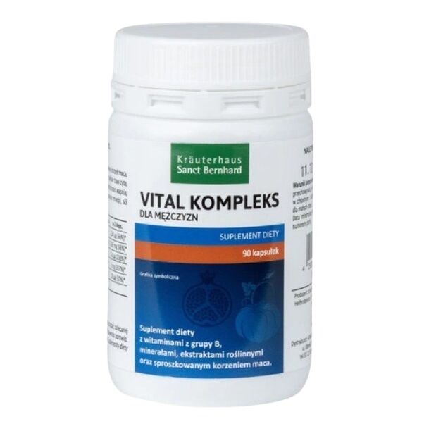 KRAUTERHAUS SANCT BERNHARD Vital Complex para homens (90 cápsulas) - Viking Supplements