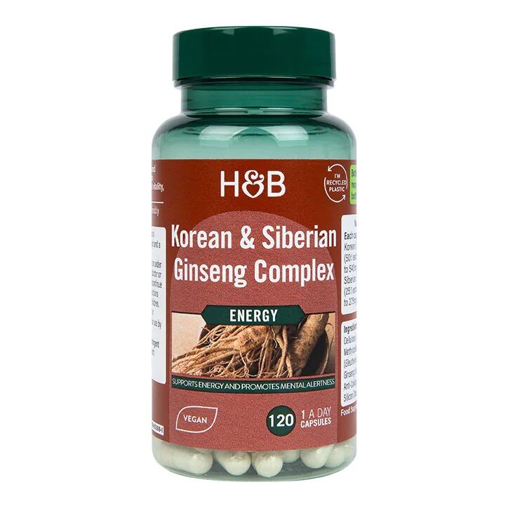 Korean & Siberian Ginseng Complex - 120 vcaps - Viking Supplements