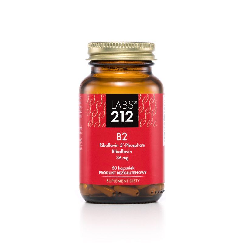 LABS212 Vitamin B2 Riboflavin-5-fosfat + Riboflavin (60 kapsler) billede