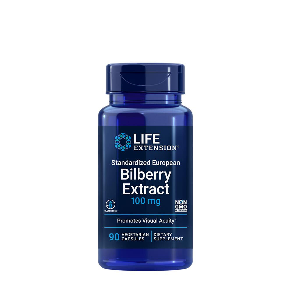 Life Extension - Standardized European Bilberry Extract (90 Veg Capsules) - Viking Supplements