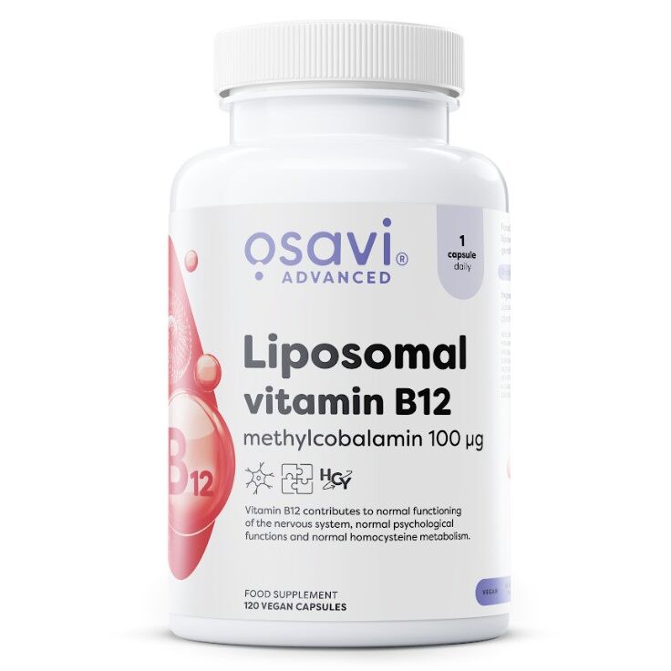 Osavi - Liposomalt Vitamin B12, metylkobalamin 100 µg + 120 veganske kapsler