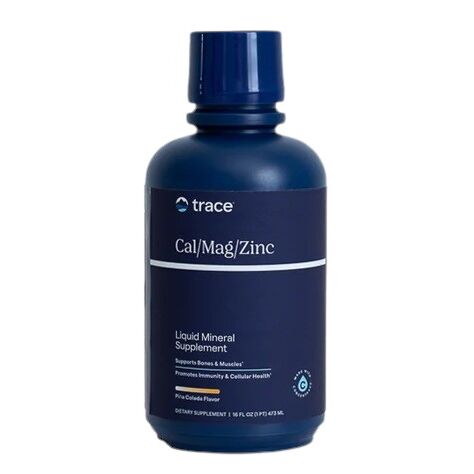 Trace Minerals - Flydende calcium/magnesium/zink, pina colada-smag (473 ml)
