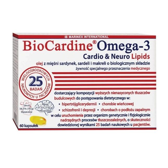 MARINEX BioCardine Omega-3 Cardio & Neuro Lipids (60 cápsulas) - Viking Supplements