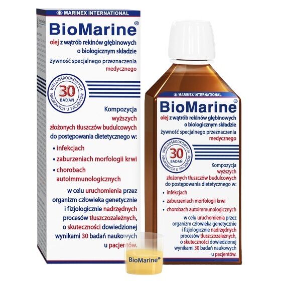 MARINEX BioMarine olie fra dybhavshajers lever med biologisk sammensætning (100 ml)