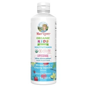 Multivitamínico Lipossomal para Crianças da Mary Ruth, com sabor a morango, cereja e baunilha, 15,22 oz (450 ml) - Viking Supplements