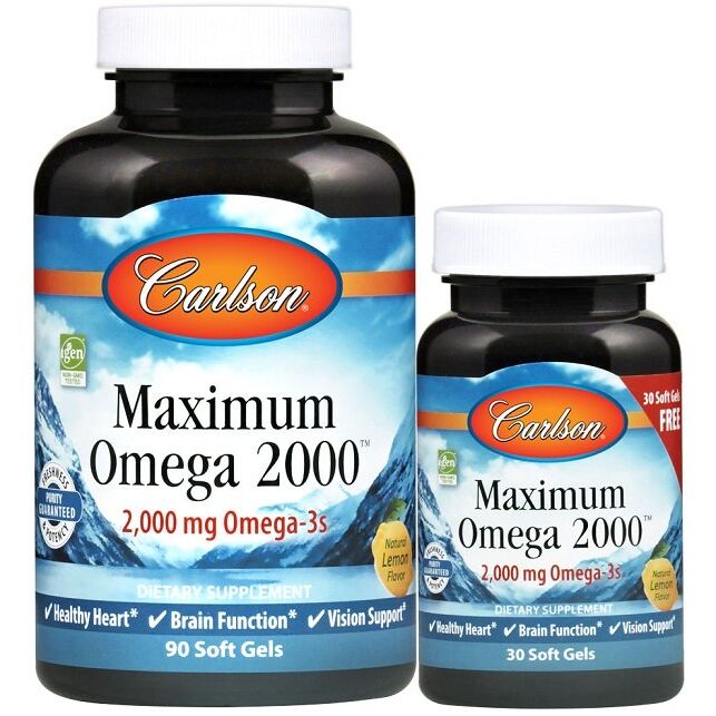 Maximum Omega 2000 - 90 + 30 softgels - Viking Supplements