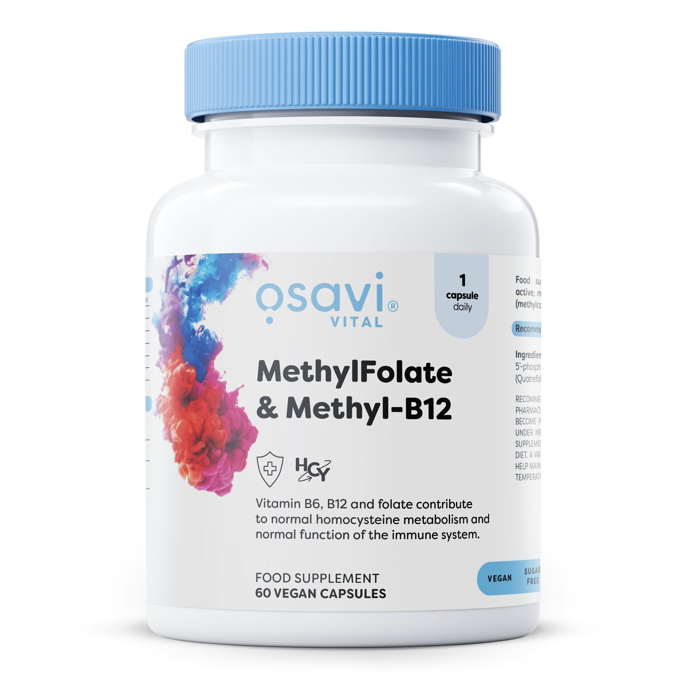 Metilfolato e Metil-B12 - 60 cápsulas veganas - Viking Supplements