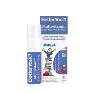 Spray oral multivitamínico diário para crianças