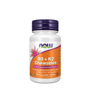 NOW D-3 + K-2 (MK-7) (90 Chewables) - Nuvalia