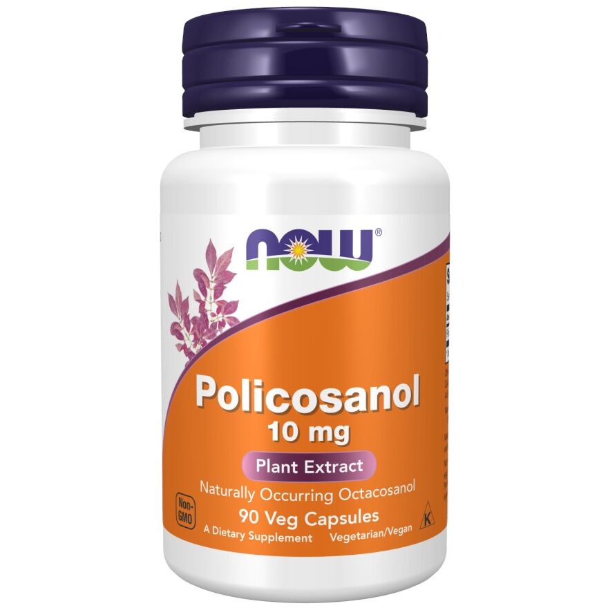 NOW FOODS Policosanol 10 mg (90 cápsulas vegetais) - Viking Supplements