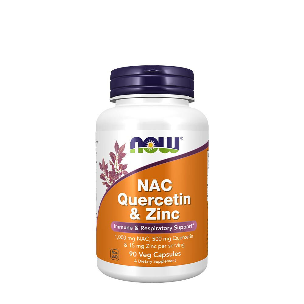 NOW NAC Quercetina e Zinco (90 cápsulas vegetais) - Viking Supplements