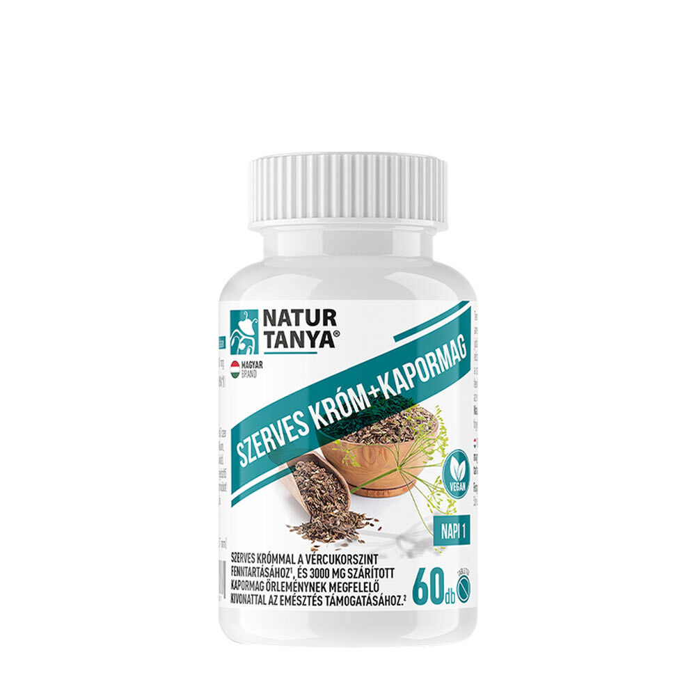 Concentrado Orgânico de Crómio + Cobre da Natur Tanya (60 comprimidos) - Viking Supplements