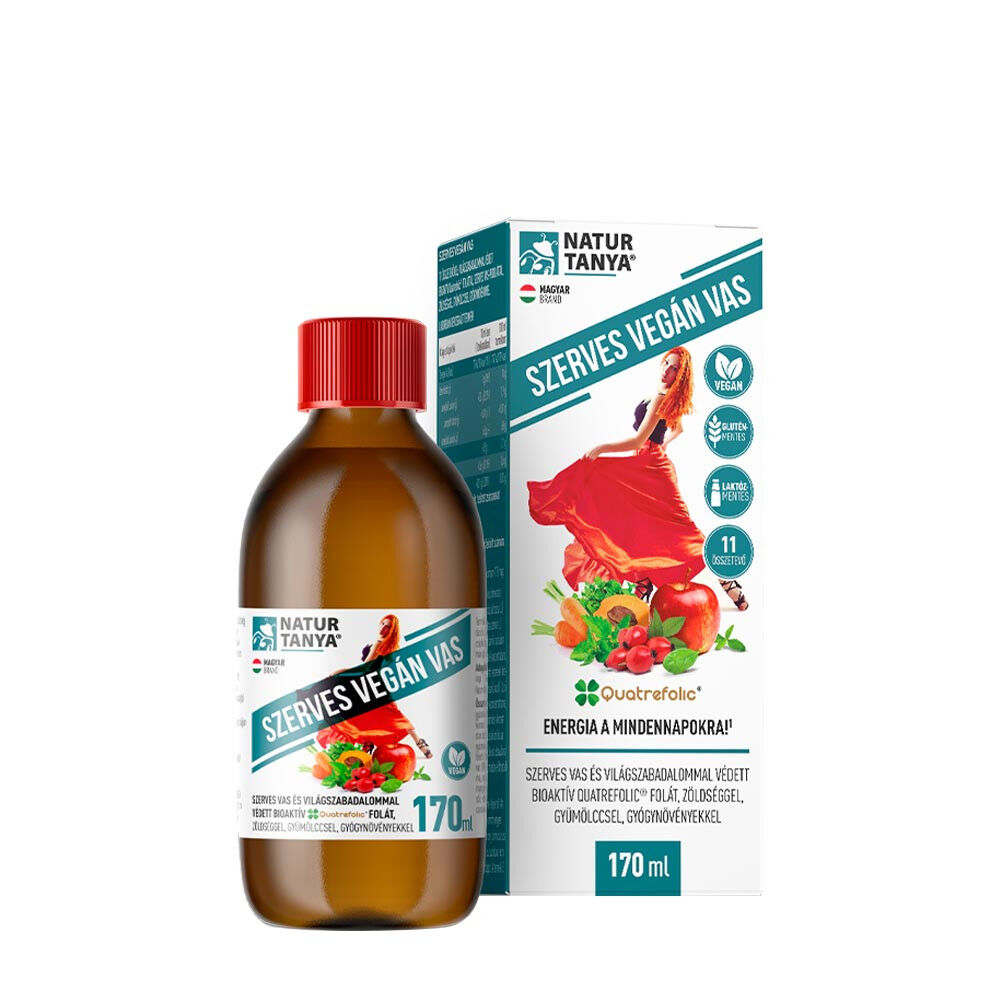 Xarope de ferro orgânico e vegan Natur Tanya (170 ml) - Viking Supplements