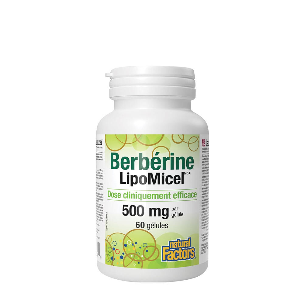 Natural Factors Berberina LipoMicel Matrix (60 cápsulas moles) - Viking Supplements