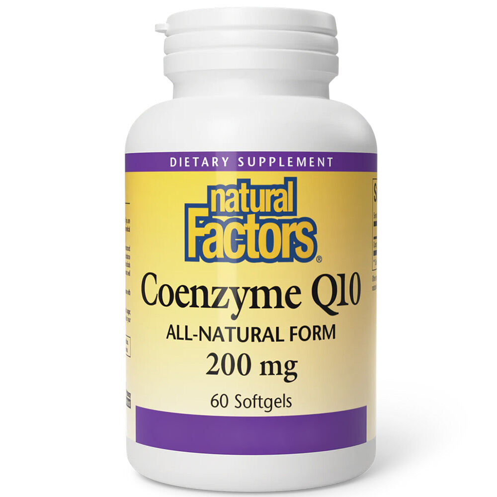 Natural Factors Coenzima Q10 200 mg, 30 cápsulas moles - Viking Supplements