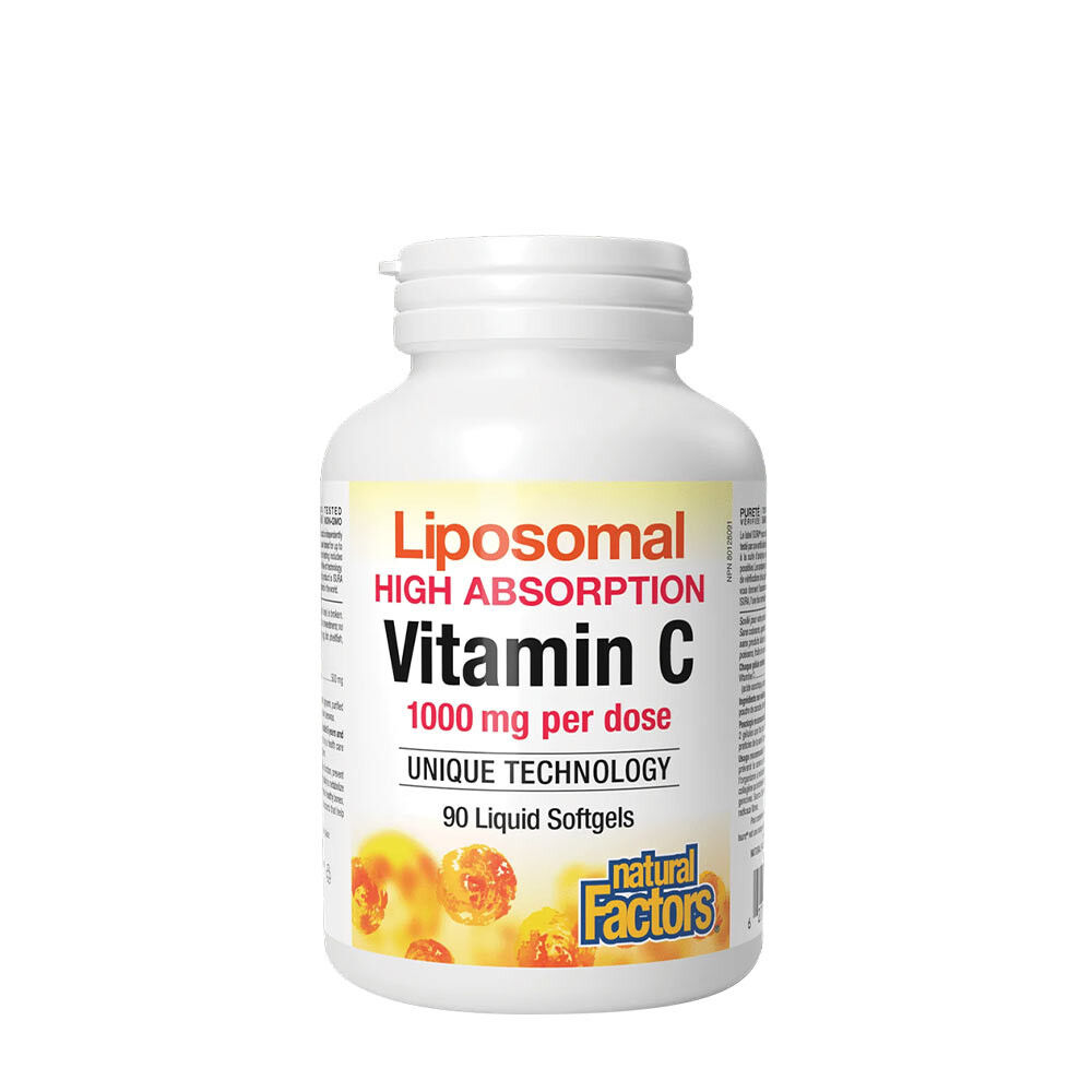 Natural Factors Vitamina C Lipossomal (90 cápsulas moles) - Viking Supplements