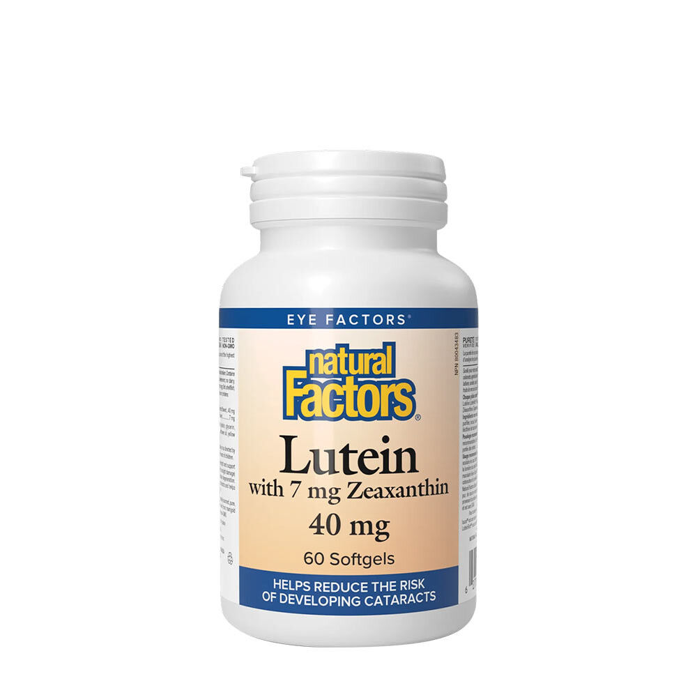 Natural Factors Luteína 40 mg com Zeaxantina (60 cápsulas moles) - Viking Supplements