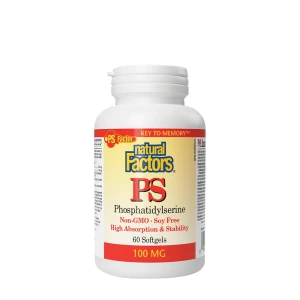 Natural Factors PS FOSFATIDILSERINA 100 MG  (60 cápsulas moles) - Viking Supplements