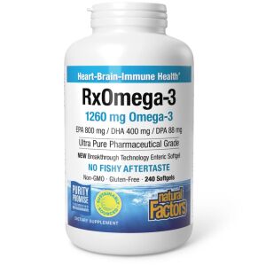Natural Factors RxOmega-3 240 cápsulas moles - Viking Supplements