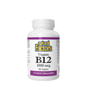 Natural Factors Vitamin B12 1000 mcg (90 Tablets) - Viking Supplements