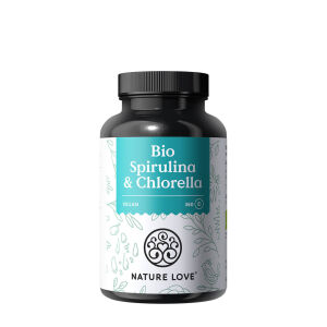 Nature Love Spirulina e Chlorella Orgânicas (360 comprimidos) - Viking Supplements