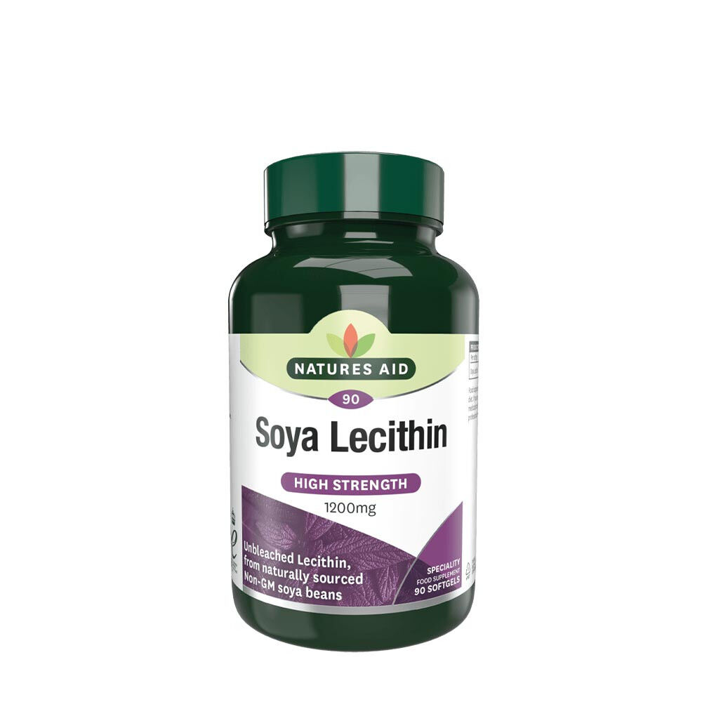 Natures Aid Soya Lecithin 1200 mg (90 Softgels) - Viking Supplements